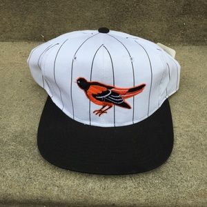 NWT Baltimore Oriels Starter Snapback Hat striped